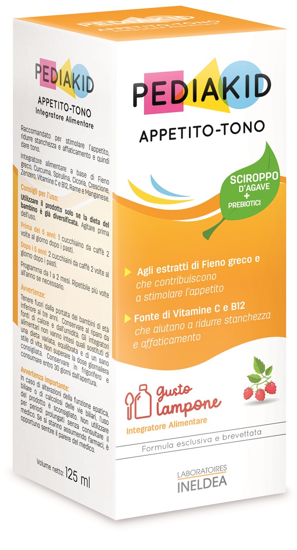 PEDIAKID APPETITO E TONO SCIROPPO 125 ML - Parafarmacia Mostacciano