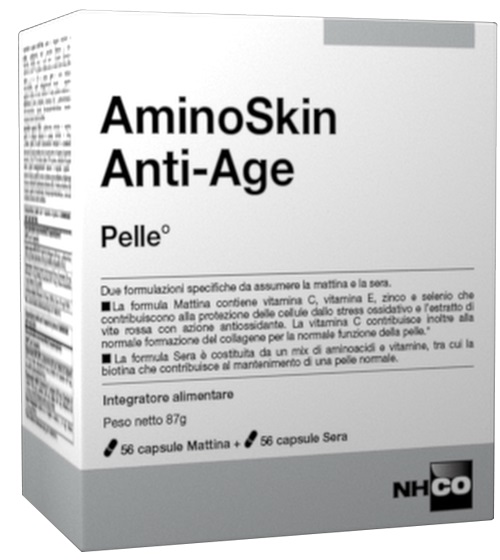 NHCO AMINOSKIN ANTI-AGE FLACONE 56 CAPSULE + 56 CAPSULE - Parafarmacia Mostacciano