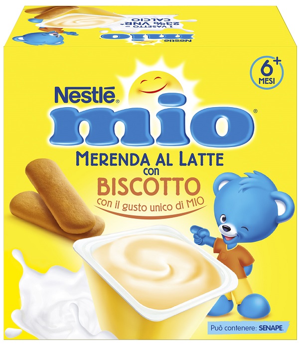 MIO MERENDA AL LATTE BISCOTTO 4 PEZZI DA 100 G - Parafarmacia Mostacciano