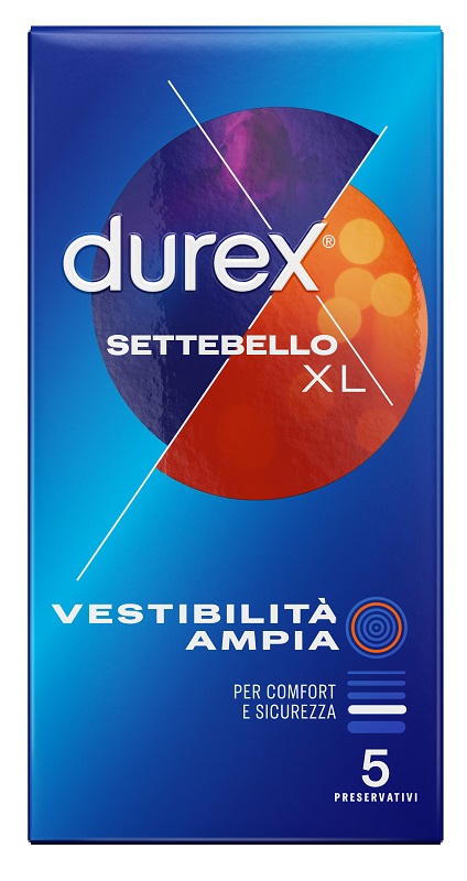 PROFILATTICO DUREX SETTEBELLO XL 5 PEZZI - Parafarmacia Mostacciano