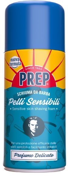 PREP SCHIUMA BARBA PELLI SENSIBILI 300 ML - Parafarmacia Mostacciano