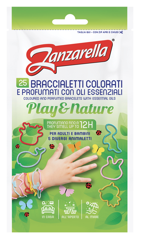 ZANZARELLA BRACCIALETTI PALY&NATURE 25 PEZZI - Parafarmacia Mostacciano