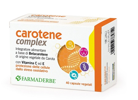 CAROTENE COMPLEX 40 CAPSULE - Parafarmacia Mostacciano