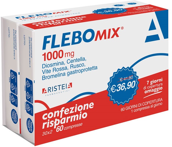 FLEBOMIX 1000 MG 60 COMPRESSE BI-PACK - Parafarmacia Mostacciano