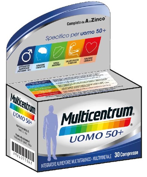 MULTICENTRUM UOMO 50+ 30 COMPRESSE - Parafarmacia Mostacciano