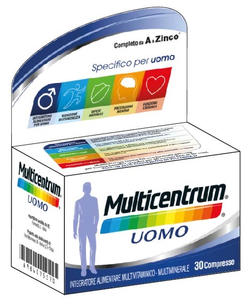 MULTICENTRUM UOMO 30 COMPRESSE - Parafarmacia Mostacciano