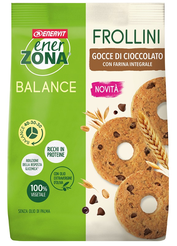 ENERZONA FROLLINI INTEGRALE GOCCE CIOCCOLATO 250 G - Parafarmacia Mostacciano