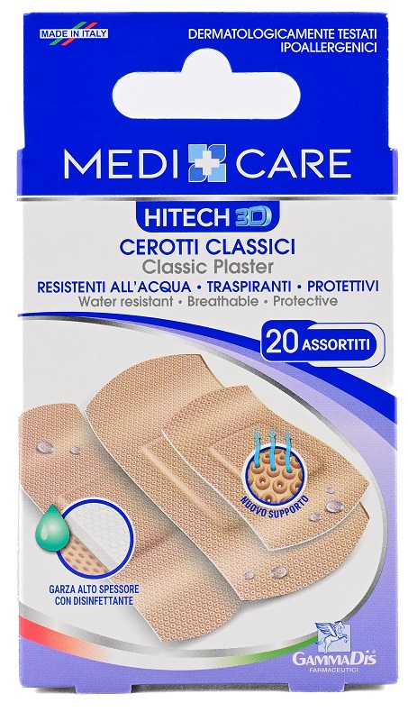 CEROTTO MEDICARE CLASSICI 3D ASSORTITI 20 PEZZI - Parafarmacia Mostacciano