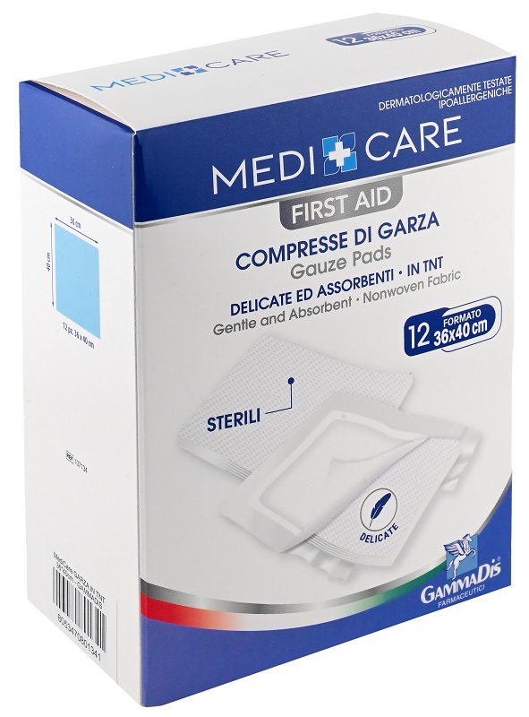 GARZA MEDICARE TNT 36X40 CM 12 PEZZI - Parafarmacia Mostacciano