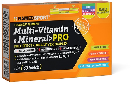 MULTI-VITAMIN&MINERAL PRO 30 COMPRESSE - Parafarmacia Mostacciano