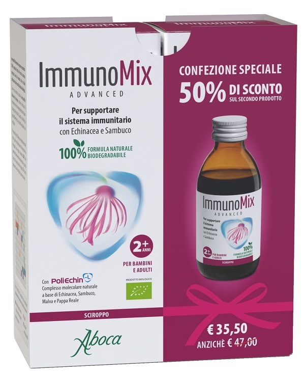 IMMUNOMIX ADVANCED SCIROPPO CONFEZIONE SPECIALE 2 PEZZI - Parafarmacia Mostacciano