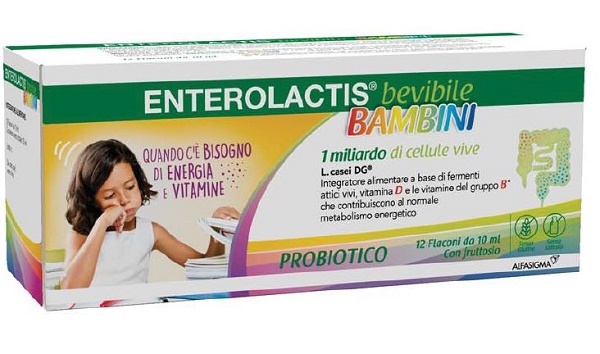 ENTEROLACTIS BAMBINI BEVIBILE 12 FLACONI DA 10 ML - Parafarmacia Mostacciano