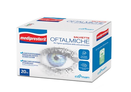 MEDIPRESTERIL SALVIETTE OFTALMICHE 20 PEZZI PROMO - Parafarmacia Mostacciano