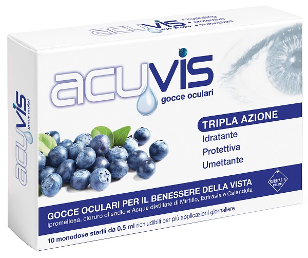 GOCCE OCULARI ACUVIS 10 FLACONCINI 0,5 ML - Parafarmacia Mostacciano