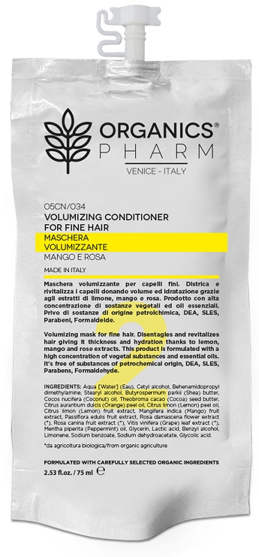 ORGANICS PHARM VOLUMIZING CONDITIONER FINE HAIR 75 ML - Parafarmacia Mostacciano