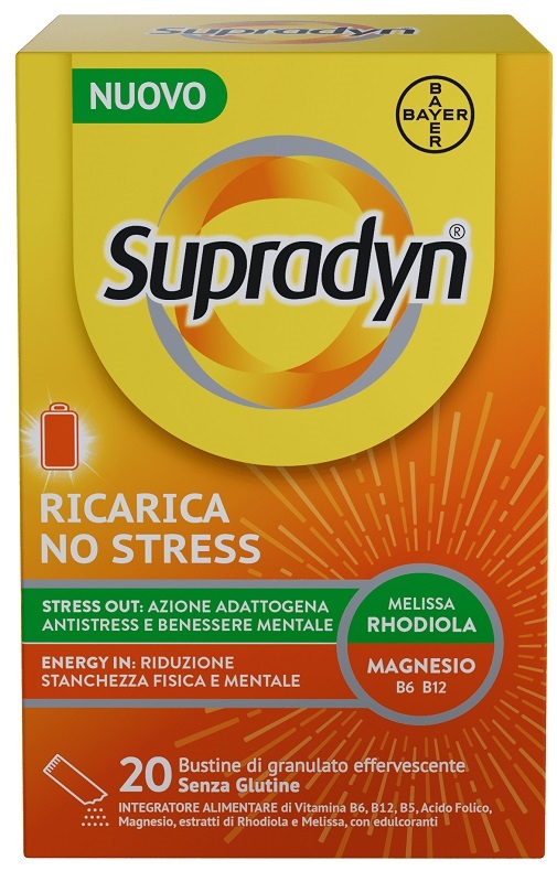 SUPRADYN RICARICA NO STRESS 20 BUSTINE - Parafarmacia Mostacciano