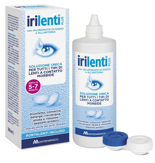 SOLUZIONE UNICA PER LENTI A CONTATTO IRILENTI 360 ML + PORTALENTI - Parafarmacia Mostacciano