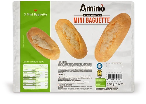 AMINO' MINI BAGUETTE 3 PEZZI DA 50 G - Parafarmacia Mostacciano