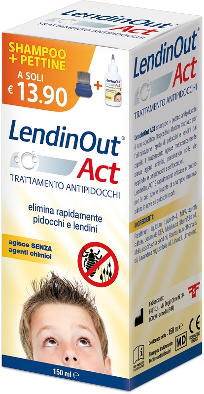 LENDINOUT ACT ANTIPIDOCCHI 150 ML - Parafarmacia Mostacciano