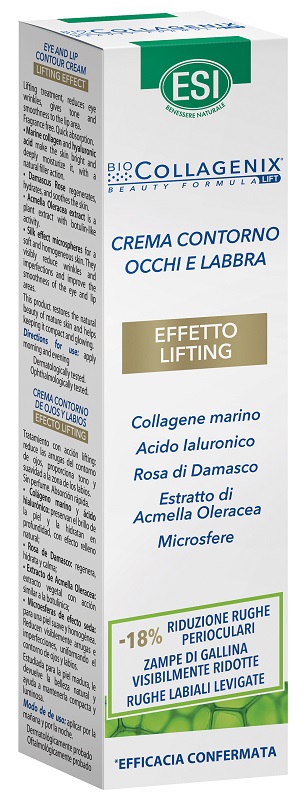 ESI BIOCOLLAGENIX CREMA CONTORNO OCCHI LABBRA EFFETTO LIFTING 15 ML - Parafarmacia Mostacciano