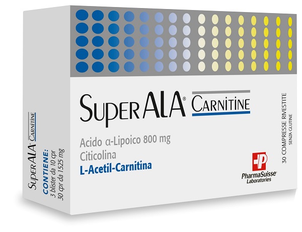 SUPERALA CARNITINE 30 COMPRESSE - Parafarmacia Mostacciano