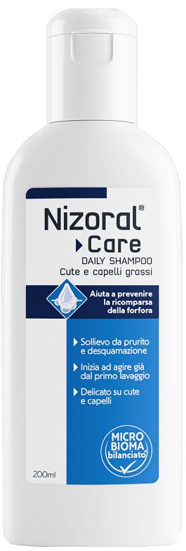 NIZORAL CARE DAILY SHAMPOO CUTE & CAPELLI GRASSI 200 ML - Parafarmacia Mostacciano