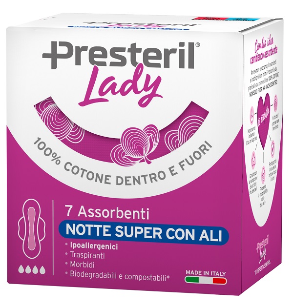 LADY PRESTERIL ASSORBENTI NOTTE SUPER ALI 7 PEZZI - Parafarmacia Mostacciano