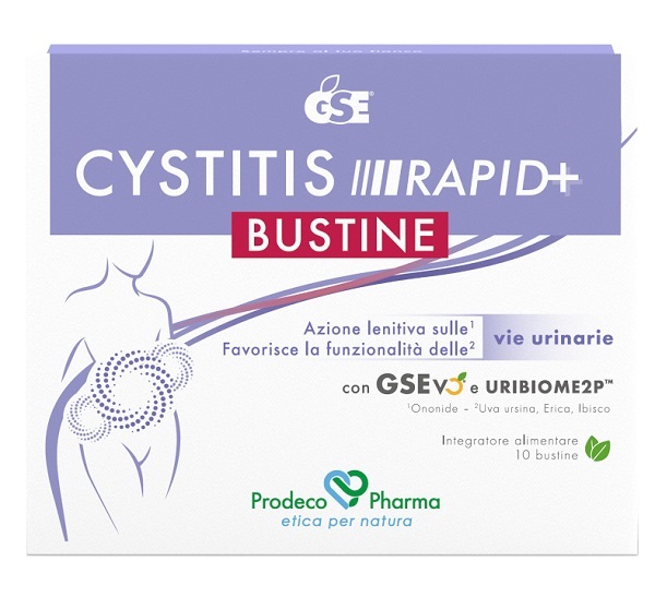 GSE CYSTITIS RAPID+ 10 BUSTINE - Parafarmacia Mostacciano