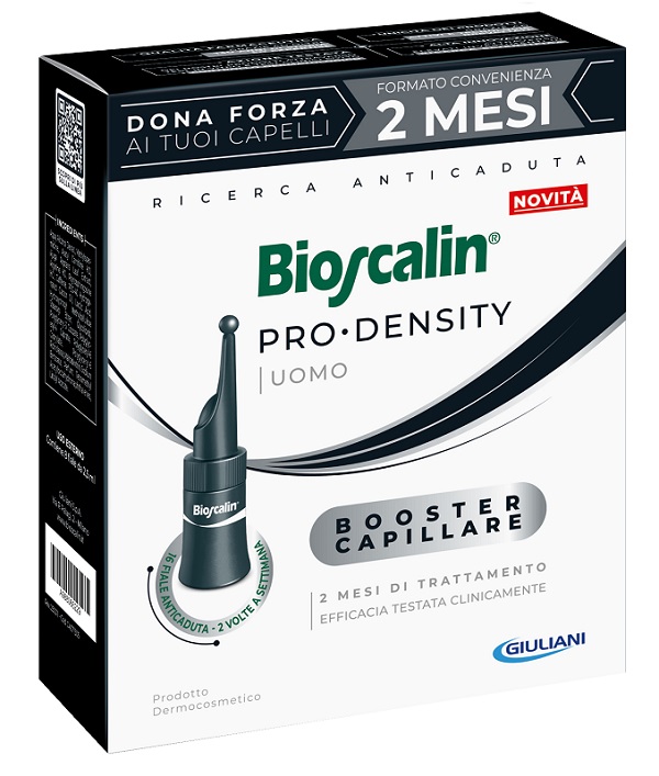 BIOSCALIN PRO DENSITY UOMO BOOSTER CAPILLARE 16 FIALE X 2,5ML - Parafarmacia Mostacciano