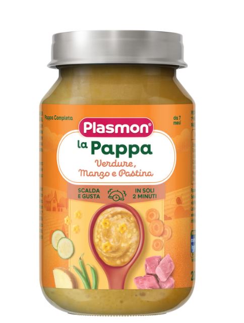 PLASMON LA PAPPA VERDURE MANZO E PASTINA 200 G - Parafarmacia Mostacciano