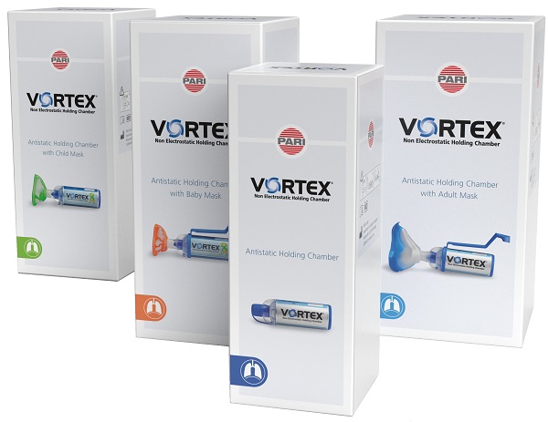 CAMERA DISTANZIATRICE CON MASCHERA PEDIATRICA VORTEX - Parafarmacia Mostacciano
