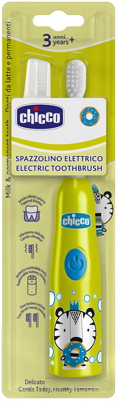 CHICCO SPAZZOLINO ELETTRICO TIGRE GIALLO - Parafarmacia Mostacciano