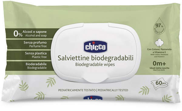 CHICCO SALVIETTE BIO 60 PEZZI PLAQUE - Parafarmacia Mostacciano