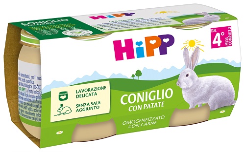 HIPP OMOGENEIZZATO CONIGLIO CON PATATE 2 PEZZI DA 80 G - Parafarmacia Mostacciano