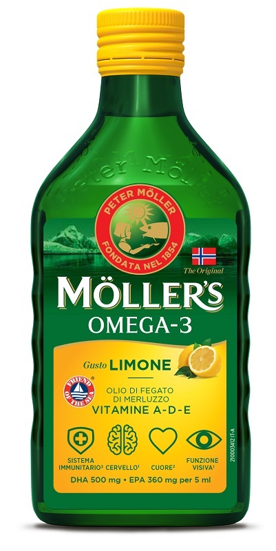 MOLLER'S OMEGA 3 OLIO LIMONE 250 ML - Parafarmacia Mostacciano