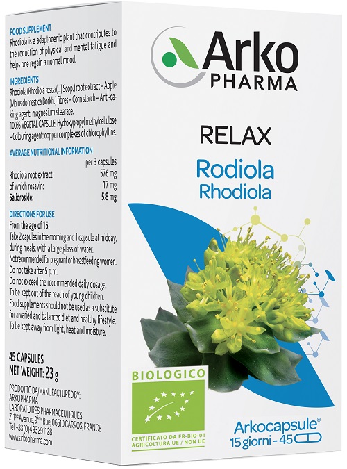 ARKOCAPSULE RODIOLA BIO 45 CAPSULE - Parafarmacia Mostacciano