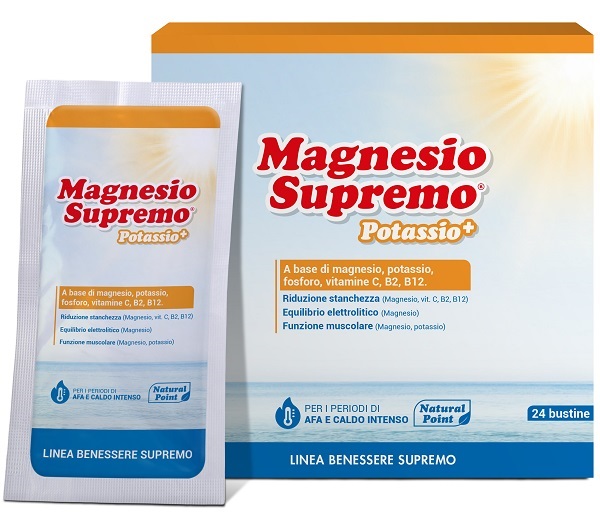 MAGNESIO SUPREMO POTASSIO+ 24 BUSTINE - Parafarmacia Mostacciano