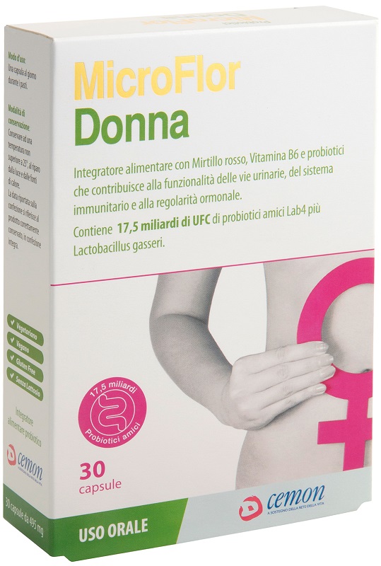 MICROFLOR DONNA 30 CAPSULE - Parafarmacia Mostacciano