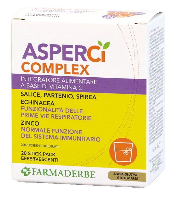 ASPER CI COMPLEX 20 STICK PACK EFFERVESCENTI 4,4 G - Parafarmacia Mostacciano
