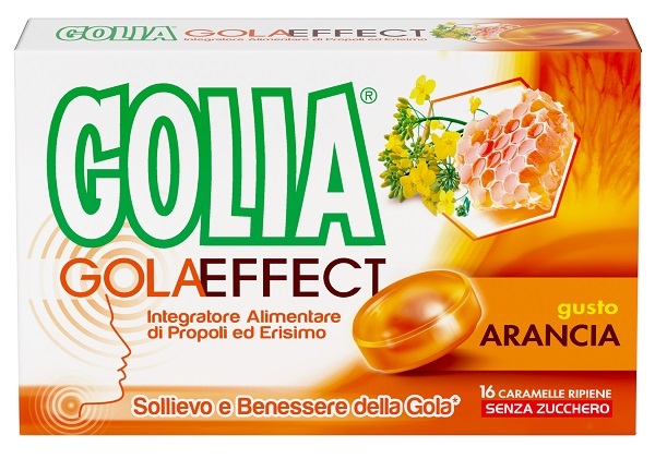 GOLIA GOLA EFFECT ARANCIA 16 CARAMELLE RIPIENE - Parafarmacia Mostacciano