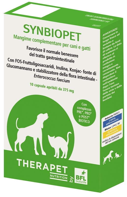 SYNBIOPET THERAPET 10 CAPSULE - Parafarmacia Mostacciano