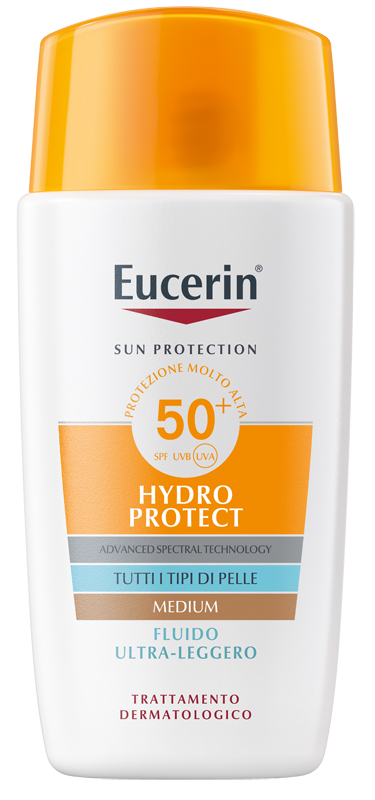 EUCERIN SUN FLUIDO ULTRA LEGGERO TINTED SPF50+ 50 ML - Parafarmacia Mostacciano