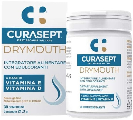 CURASEPT DRYMOUTH 30 COMPRESSE - Parafarmacia Mostacciano