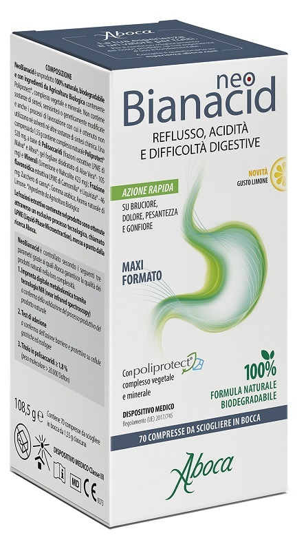 NEOBIANACID 70 COMPRESSE LIMONE - Parafarmacia Mostacciano