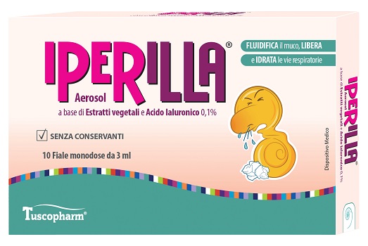 AEROSOL IPERILLA 10 FIALE MONODOSE DA 3 ML A BASE DI ESTRATTI VEGETALI E ACIDO IALURONICO 0,1% - Parafarmacia Mostacciano