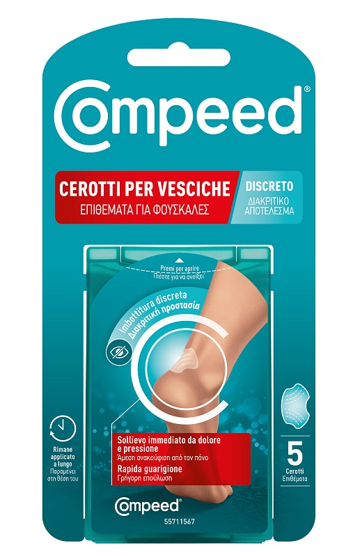 CEROTTO COMPEED VESCICHE DISCRETO 5 PEZZI - Parafarmacia Mostacciano
